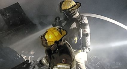 Incendio de tejabanes en la colonia Trevino de Monterrey causa alarma