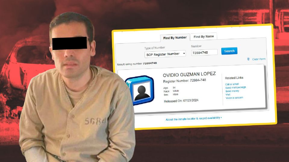 BOP  reveló que Ovidio Guzmán López, alias “El Ratón”, fue liberado el pasado martes.