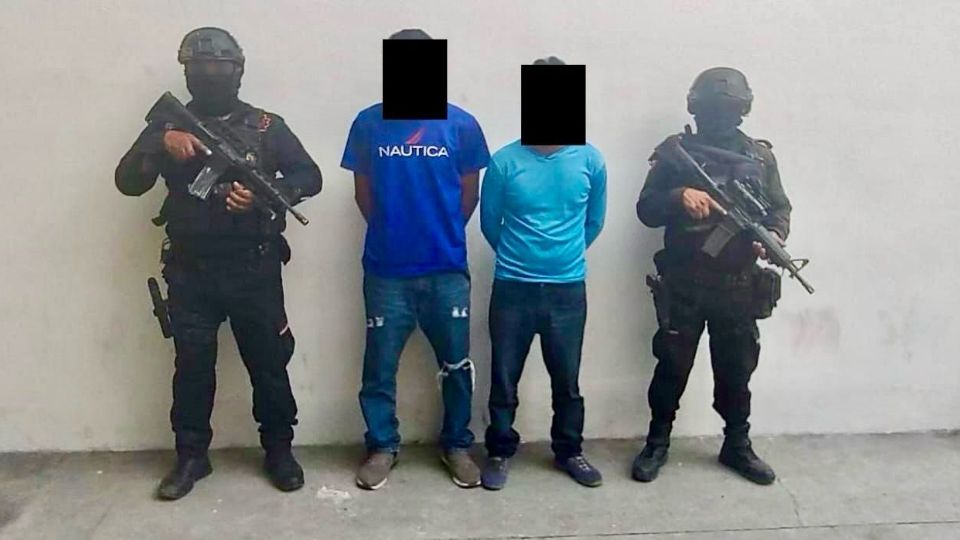 Detenidos con ponchallantas en el municipio de Anáhuac.
