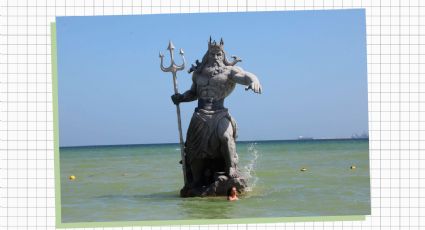 Estatua de Poseidón en Yucatán podría ser retirada por demanda de amparo ante un juez federal