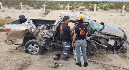 Muere mujer en accidente sobre la carretera a Monclova; hay dos heridos