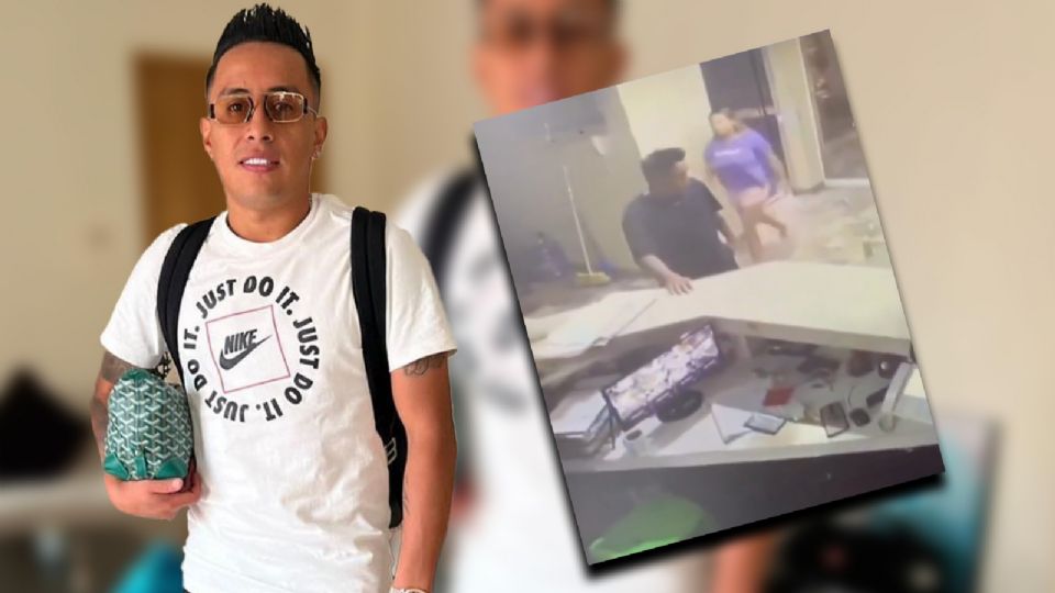 Christian Cueva es captado en pelea con su esposa.