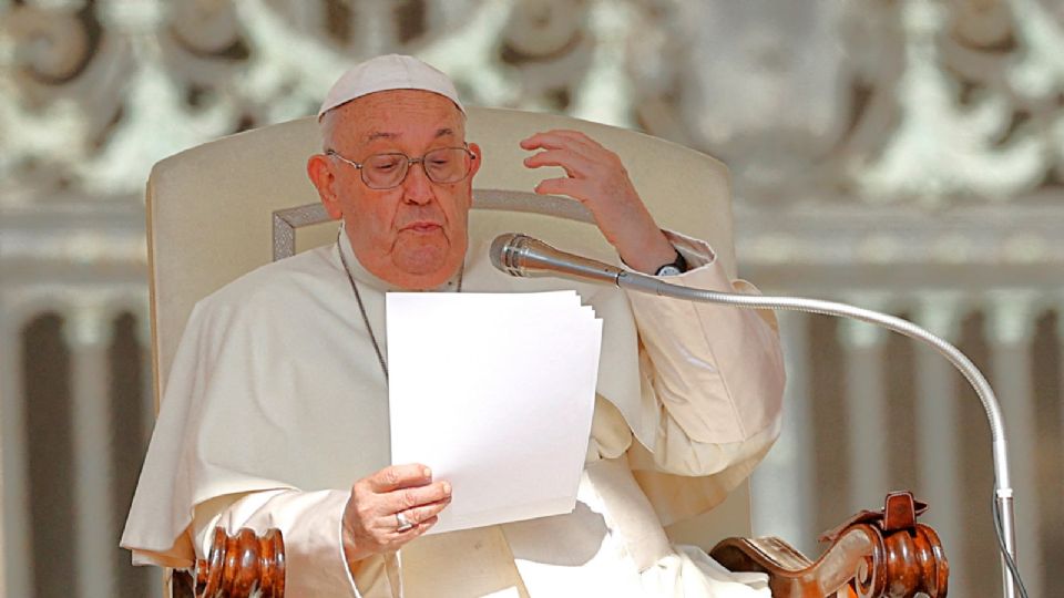 El papa Francisco celebra la audiencia general semanal en el Vaticano. 28 de agosto de 2024.