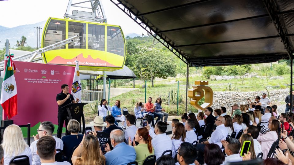 El mandatario estatal destacó la relevancia de este atractivo turístico y animó a la ciudadanía a visitar las Grutas de García.