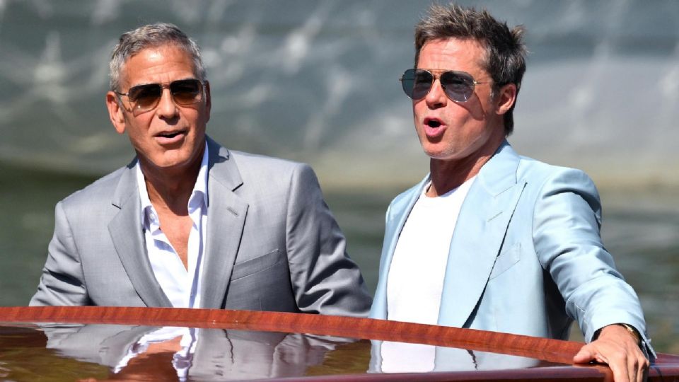 George Clooney y Brad Pitt, muestran su química una vez más.