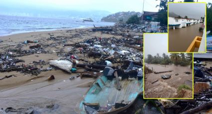 Huracán 'John' deja fuertes estragos: fotos y videos de su paso por las costas del Pacífico mexicano