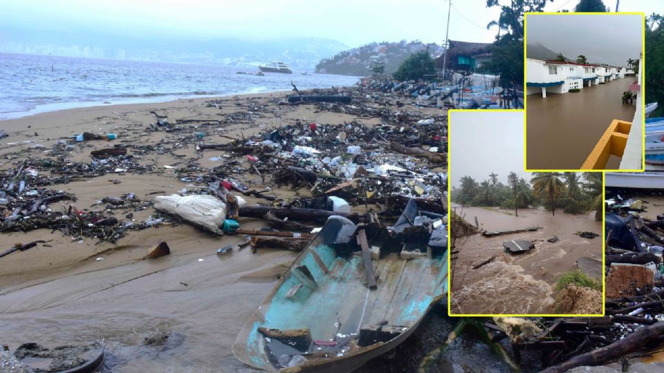 Huracán 'John' deja fuertes estragos: fotos y videos de su paso por las costas del Pacífico mexicano.