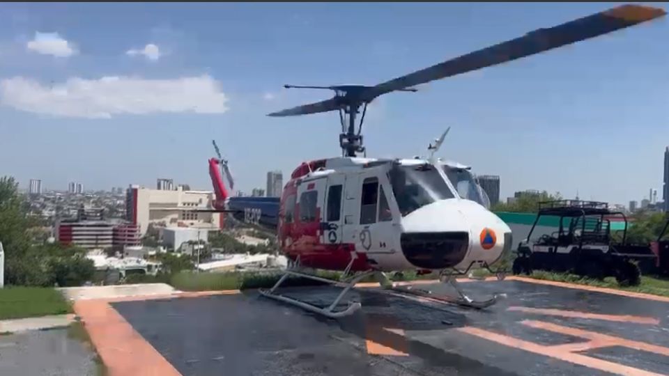 Por inundación trasladan a mujer en labor de parto en helicóptero