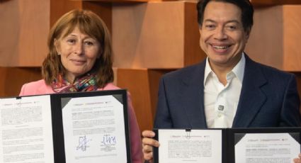 Mario Delgado y Tatiana Clouthier impulsan acuerdo para una educación sin fronteras