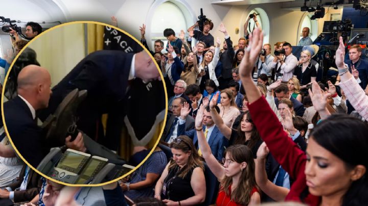 Ejecutivo de farmacéutica se desmaya en el Despacho Oval durante rueda de prensa de Trump