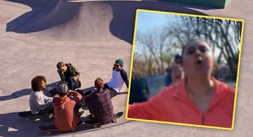 VIDEO | Lady Zumba: Mujer golpea a joven que reclamaba espacio en skatepark y se vuelve viral