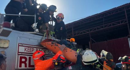 Derrumbe de losa en bodega deja una persona lesionada en Guadalupe