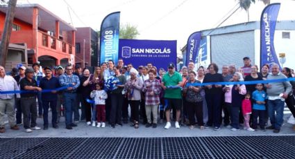 Entrega San Nicolás colector pluvial en Del Lago y beneficia a 3 mil familias