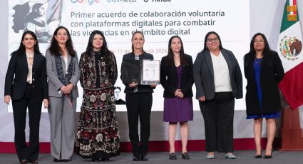 Claudia Sheinbaum firma acuerdo con Google, Meta y TikTok para combatir violencia digital en México