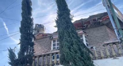 Se derrumba parte de una casa en la colonia Pedro Lozano en Monterrey