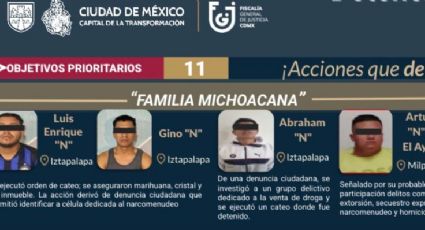 Desmantelando redes: Caen más presuntos miembros de La Familia Michoacana en CDMX