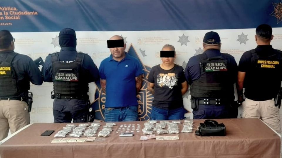 La pareja fue interceptada por policías municipales en la avenida Miguel Alemán tras un operativo derivado del análisis de cámaras de seguridad y monitoreo del C4i.
