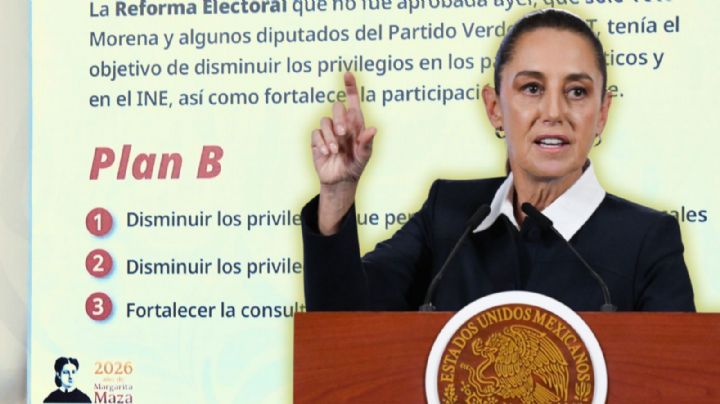 Sheinbaum responde al rechazo de la Reforma Electoral: 'El Plan B va contra los privilegios'