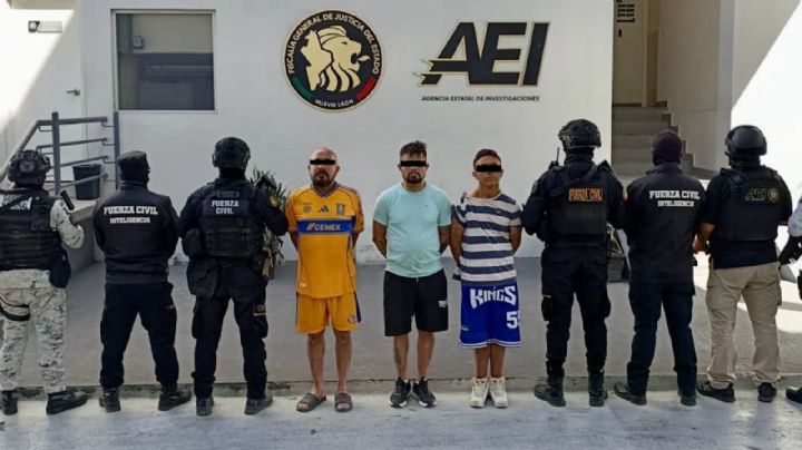 Detienen a tres hombres con armas y droga tras operativo en el sur de Monterrey