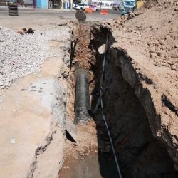 Reparan socavón en circuito Estadio Azteca que recientemente había sido renovado