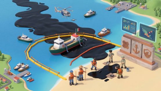 Despliegan un megaoperativo por el hidrocarburo en playas del Golfo