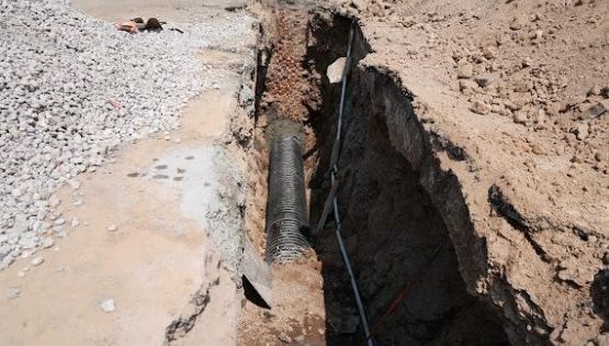 Reparan socavón en circuito Estadio Azteca que recientemente había sido renovado