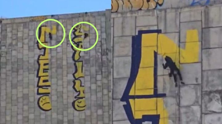 Detienen a dos personas por realizar grafitis en la Presa Rompepicos | VIDEO