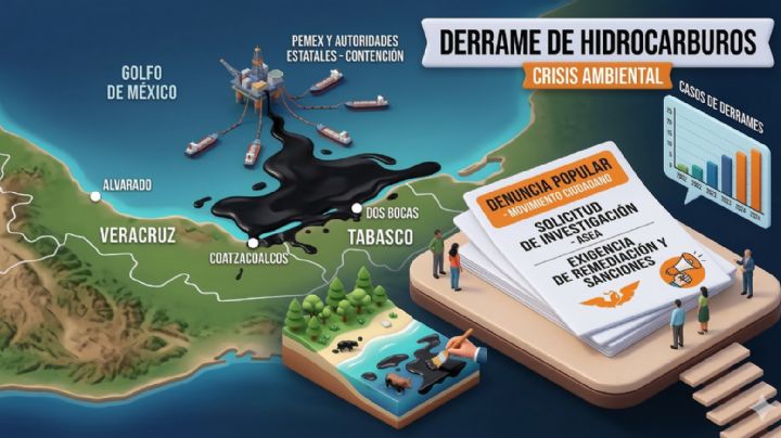 MC exige aclarar derrame de crudo en costas de Veracruz y Tabasco