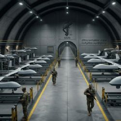 El "túnel sin fin": Irán exhibe arsenal de drones en búnker subterráneo de máxima seguridad