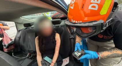 Accidente en Morones Prieto deja mujer lesionada en Monterrey