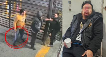 VIDEO | Guardia es golpeado con tubo en la cabeza en Guadalupe