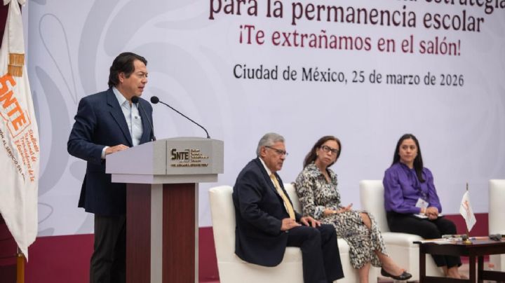 Mario Delgado llama a fortalecer la permanencia escolar con cultura de paz.