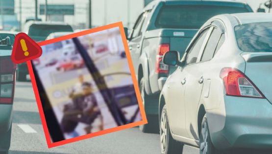 VIDEO: Captan a supuestos empleados de hospital peleando a golpes en la calle