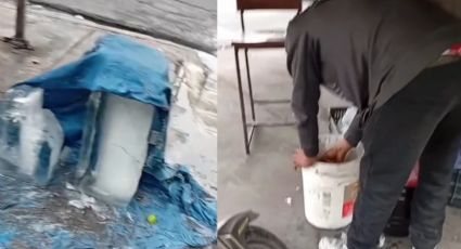 VIDEO | Denuncian falta de higiene en venta de aguas frescas en Monterrey