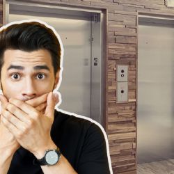 VIDEO: Así fue como un hombre se salvó de morir aplastado por un elevador