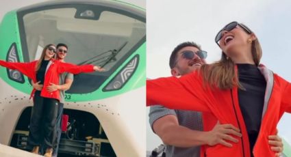 VIDEO | Samuel y Mariana recrean escena de 'Titanic' desde un vagón del Metro de Monterrey