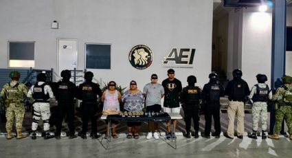 Detienen a cinco personas en el municipio de Juárez con drogas, dinero y basculas