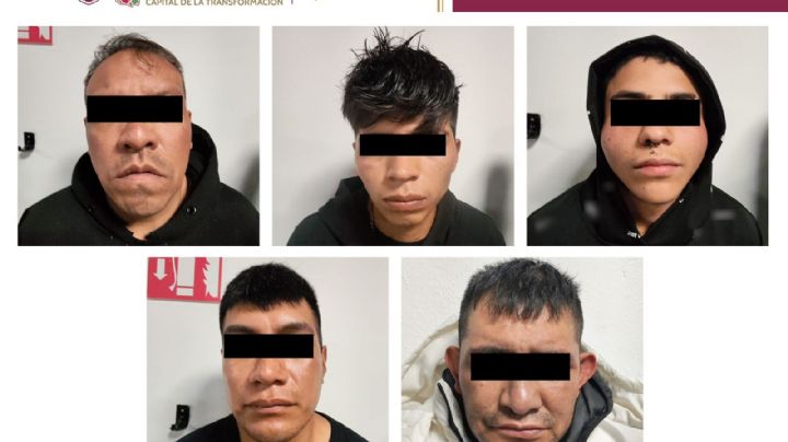 Aprehenden banda de asaltantes en la Álvaro Obregón tras robo
