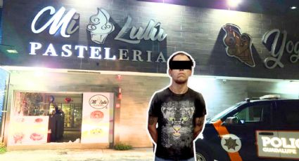 Detienen a hombre por causar daños en pastelería "Mi Lulú" de Guadalupe
