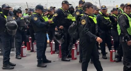 ¡Alerta en el AICM! Blindan terminales con bloques de concreto y antimotines