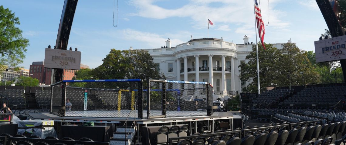 VIDEOS | Así luce el octágono de la UFC en la Casa Blanca