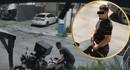 Video capta robo de motocicleta frente a una vivienda en Guadalupe