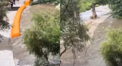 VIDEO | Así fue como en segundos aumentó el caudal del Río La Silla en Guadalupe