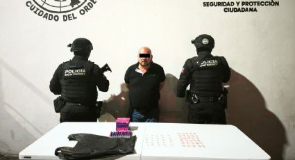 Detienen a hombre y menor con droga en Monterrey