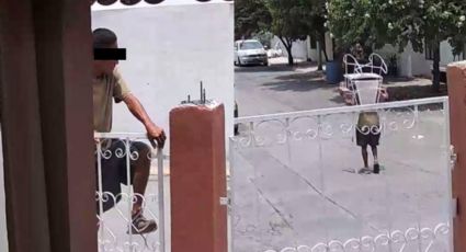 Captan a presunto ladrón robando una mecedora en la colonia Aztlán