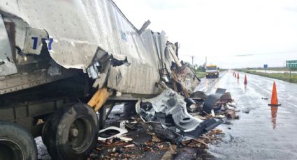 Choque deja contaminación en vía Zacatecas-Saltillo