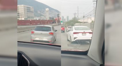 VIDEO | Familia escapa de presuntos montachoques en Santa Catarina