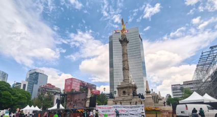 Despresurizan transmisión del México-Chequia en el Ángel de la Independencia