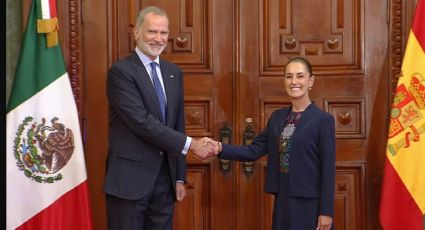 Sheinbaum recibe al rey Felipe VI de España
