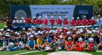 Inaugura Mara Lezama 46 canchas deportivas